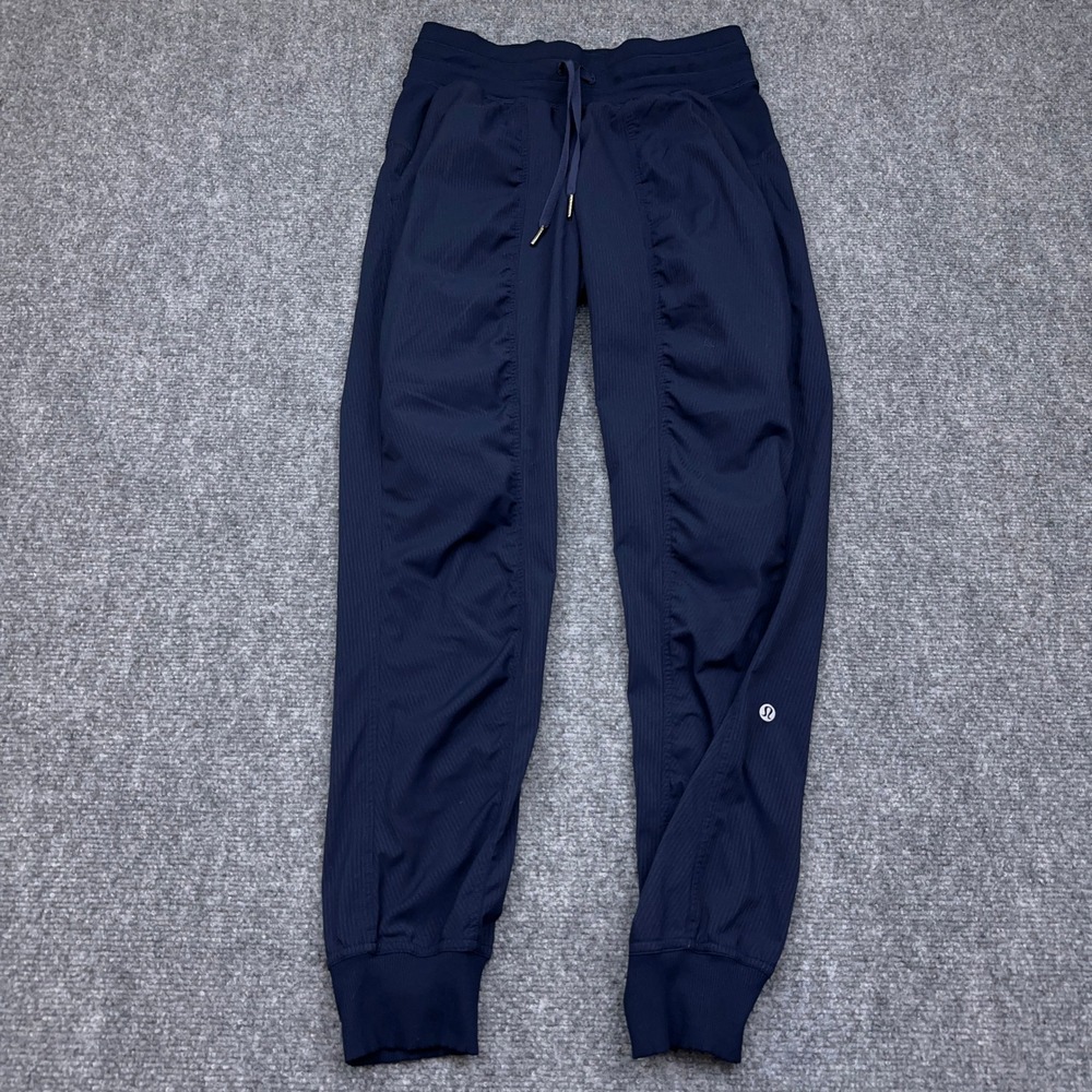 Lululemon Dance Studio Mid-Rise Jogger Womens 4 True Navy W5ENMS Drawcord Cuffs